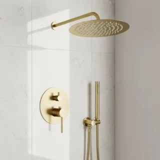 Rea ZESTAW PODTYNKOWY JS-7029BG FOSS CLIF ZŁOTY SZCZOT REA-P5647