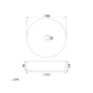 Rea UMYWALKA STEFANIA FIORI - NABLATOWA REA-U9853