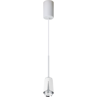 FLOWER WHITE CHROME LAMPA WISZĄCA 1xGU10 ML0275