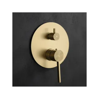 Rea ZESTAW NATRYSKOWY PODT FOSTER ZŁOTY SZCZOTKO + BOX REA-P6441