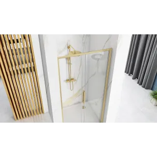 Rea DRZWI PRYSZNICOWE RAPID SLIDE BRUSH GOLD 160 REA-K9381