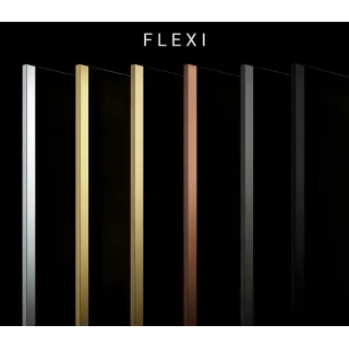 Rea ŚCIANKA PRYSZNICOWA FLEXI 140 cm GREY 1/2 REA-K9980