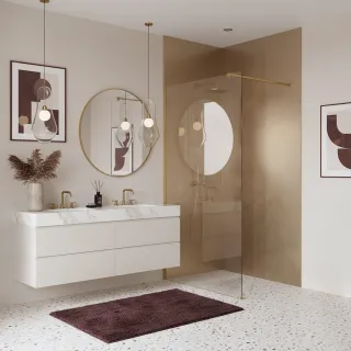 Rea ŚCIANKA PRYSZNICOWA FLEXI 130 cm TRANSPARENT 1/2 REA-K9978