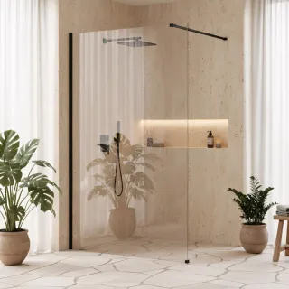 Rea ŚCIANKA PRYSZNICOWA FLEXI 90 cm TRANSPARENT 1/2 REA-K9966