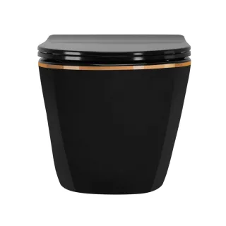 Rea WC - CARLO MINI TORNADO BLACK GOLD EDGE REA-C4695
