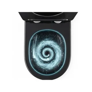 Rea WC - CARLO MINI TORNADO BLACK GOLD EDGE REA-C4695