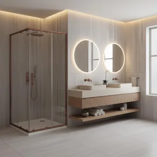 Rea KABINA CITY BRUSH COPPER 90x90 REA-K6984