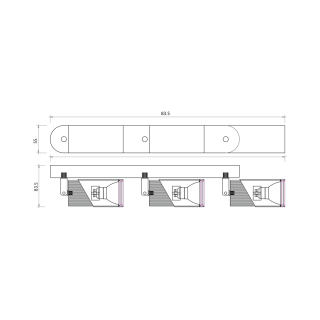 NEO WHITE CHROME SPOT 3xGU10 ML0289