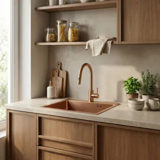 Rea ZLEWOZMYWAK LEO 50 BRUSH COPPER ZLE-06015