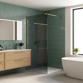 Rea ŚCIANKA PRYSZNICOWA FLEXI 100 cm GREY 1/2 REA-K9984