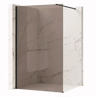 Rea ŚCIANKA PRYSZNICOWA FLEXI 130 cm BROWN 1/2 REA-K9989