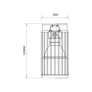 VERTICAL BLACK DOWNLIGHT 1xGU10 ML0292