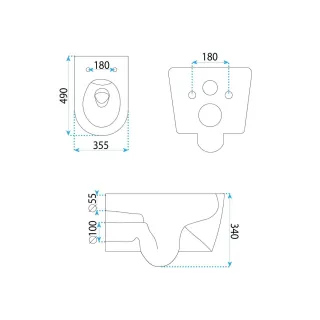 Rea WC - GUSTAVO RIMLESS REA-C1652