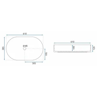 Rea UMYWALKA NADIA 60 SANDY - NABLATOWA REA-U7341