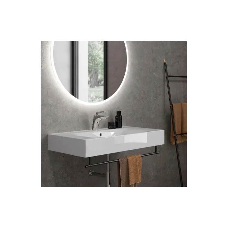 RAK Ceramics DES Umywalka podwiesz.nablat.81x46cm z otworem DESWB08101AWHA,