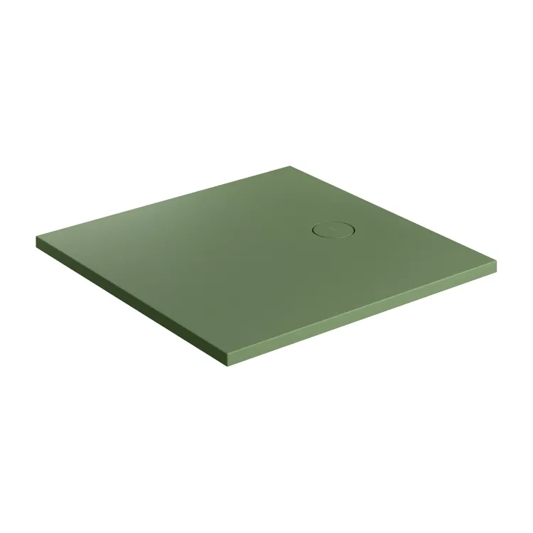 Omnires AQUAROCK kompozytowy brodzik prysznicowy antypoślizgowy, 90 x 90 cm, olive mat AQUAROCK90-KOL