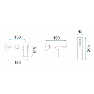 Rea BATERIA WANNOWA FENIX ZŁOTA REA-B5666