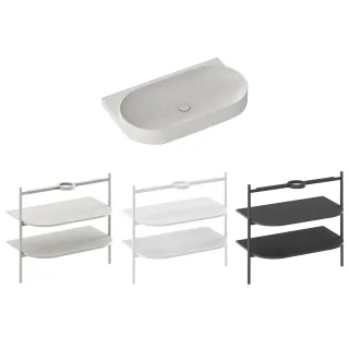 Ravak Umywalka Yard 80 bez otworu XJX0O080000