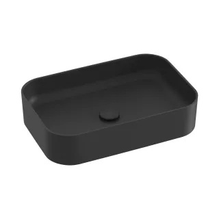 Ravak Umywalka ceramiczna Ceramic Slim R 55, czarny mat XJX0D155001
