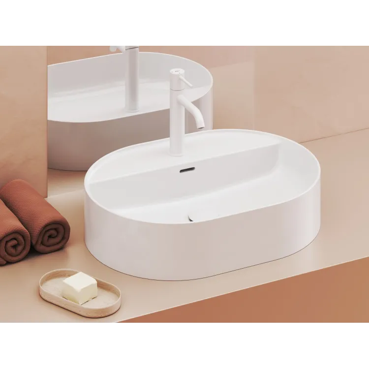 Ravak Umywalka ceramiczna Ceramic Slim Shelf O 55, biały XJX01155003