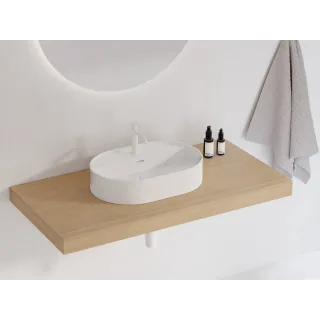 Ravak Umywalka ceramiczna Ceramic Slim Shelf O 55, biały XJX01155003