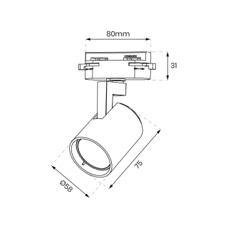 Oprawa Volf Track Biały 1xGU10 ML0673