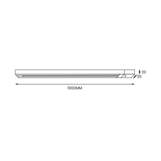 Prowadnica Track 1m Czarny 1-Obwodowy v2.0 ML0704