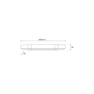 Listwa Led Batten 18W 60cm 1850lm 4000K IP65 EK0850