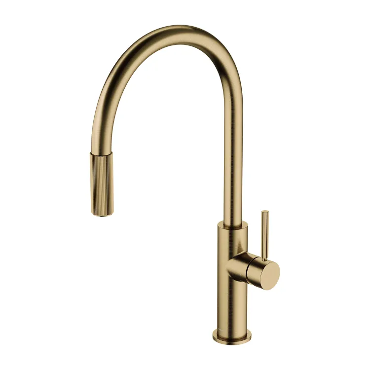 Omnires SWITCH bateria kuchenna z wyciąganą wylewką do podłączenia zestawu filtrującego, brąz antyczny szcz SW9059BR