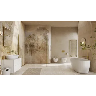 Excellent Corido lustro łazienkowe 80x60 cm prostokątne, oświetlenie LED mata grzewcza, złoty połysk DOEX.CO080.060.GL