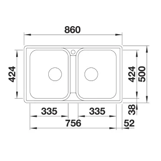 BLANCO LEMIS 8-IF stal szczotkowana 523039