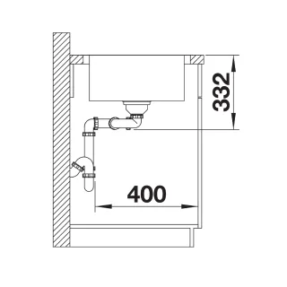 BLANCO LEMIS 8 S-IF stal szczotkowana, odwracalny 523036