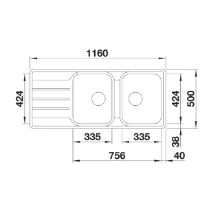BLANCO LEMIS 8 S-IF stal szczotkowana, odwracalny 523036
