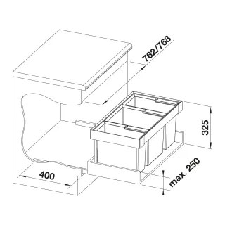BLANCO FLEXON II Low 80/3 525221