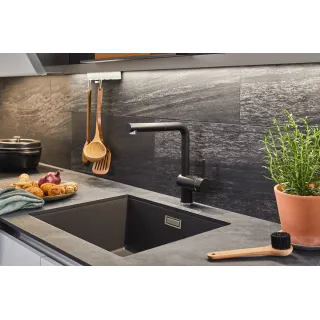 BLANCO LINUS czarny mat 525806