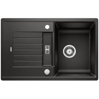 BLANCO ZIA 45 S Silgranit czarny odwracalny, korek auto....