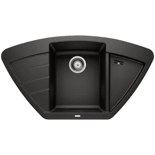 BLANCO ZIA 9 E Silgranit czarny narożny 526031