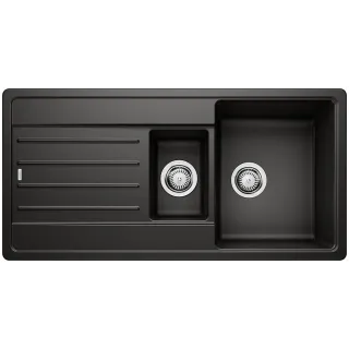 BLANCO LEGRA 6 S Silgranit czarny, odwracalny 526086