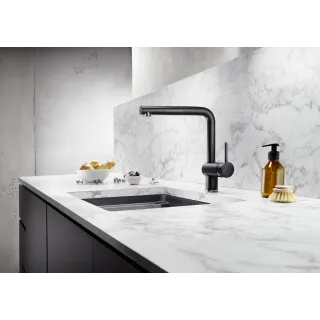 BLANCO LINUS-S Silgranit-Look czarny 526148