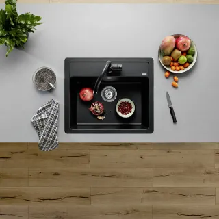 BLANCO MIDA-S Silgranit-Look czarny 526146