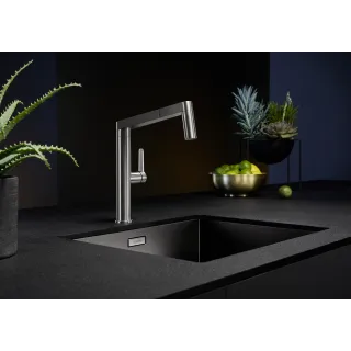 BLANCO ZEROX 500-U stal Dark Steel, InFino 526243