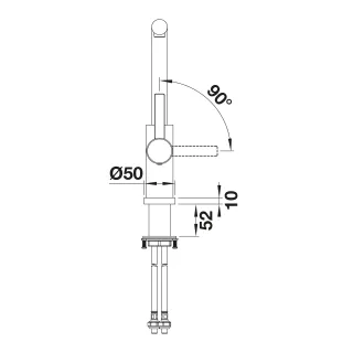 BLANCO LANORA-F stal szczotkowana 526179