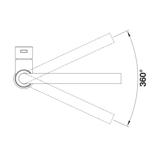 BLANCO LANORA-F stal szczotkowana 526179