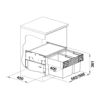 BLANCO SELECT II 60/2 526203