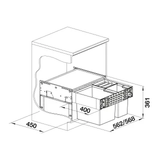 BLANCO SELECT II XL 60/3 526205
