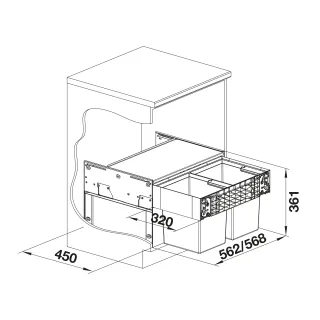 BLANCO SELECT II Compact 60/2 526207