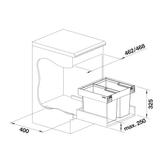 BLANCO FLEXON II Low 50/2 526639
