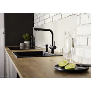 BLANCO FONTAS-S II czarny mat 526672