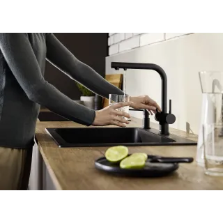 BLANCO FONTAS-S II czarny mat 526672