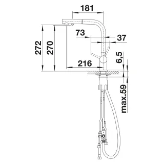 BLANCO FONTAS II Satin GOLD 526692